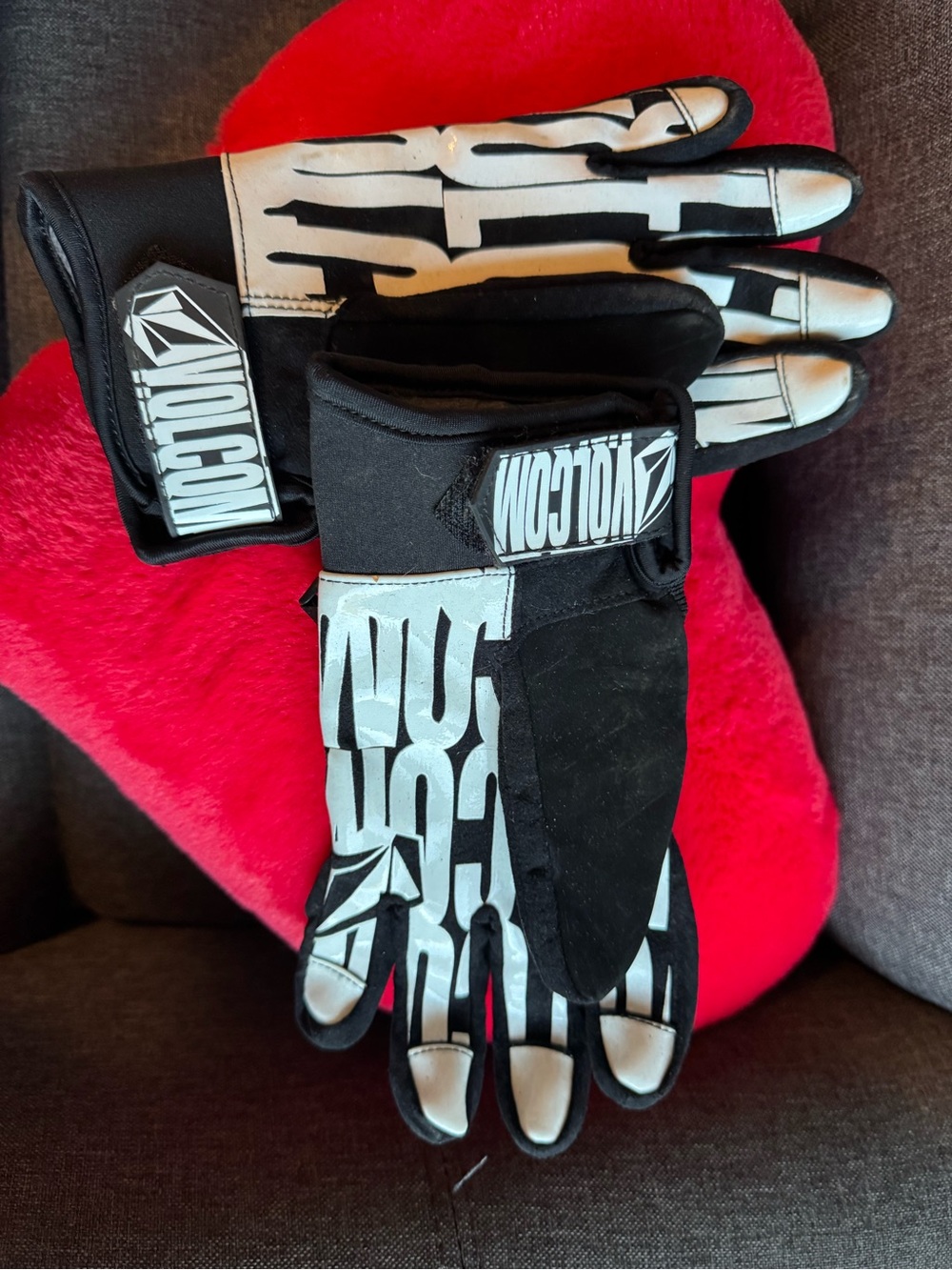 Volcom Super Pipe Skeleton Gloves S | Snowboard Winter Sport